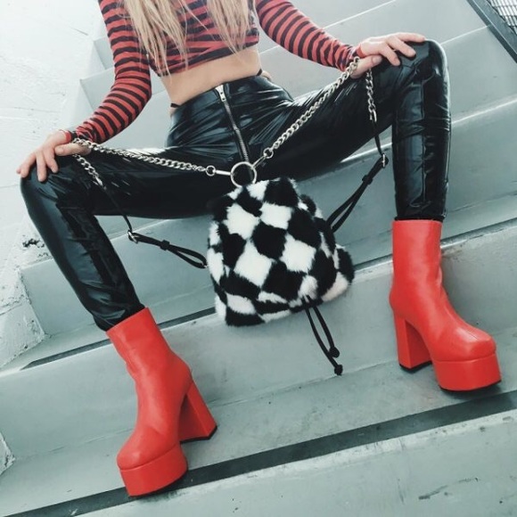 Dolls Kill Handbags - Check Me Out Mini Backpack